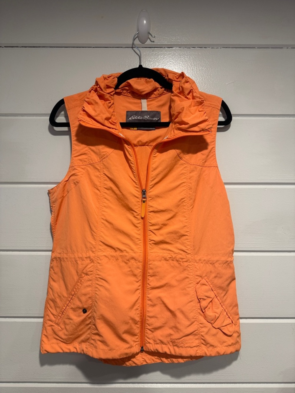 Eddie Bauer Women's Bright Orange Vest.      Size -medium